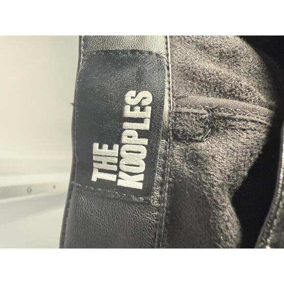 NWT The Kooples Black Leather Pants Size 40 - Picture 4 of 7